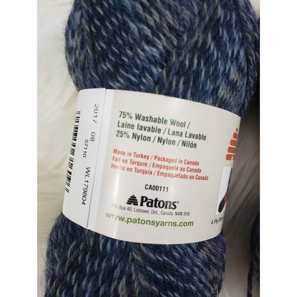 LOT‎ 2 -Patons Kroy Sock Yarn FX Wool Nylon Color is Cadet Colors 4Ply 50 gram - Picture 4 of 6